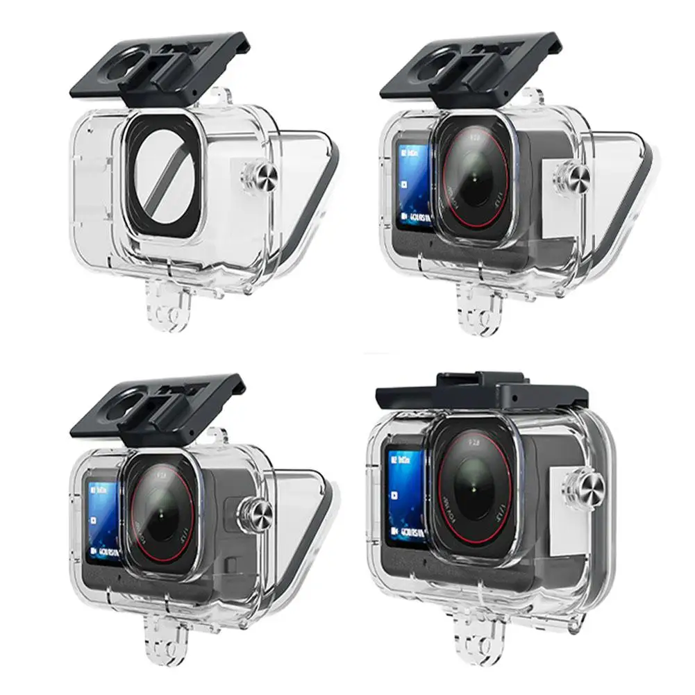 حافظة مقاومة للماء 70 متر لـ dji Action 6 غطاء مبيت للغوص تحت الماء ملحقات الكاميرا الواقية O3P1