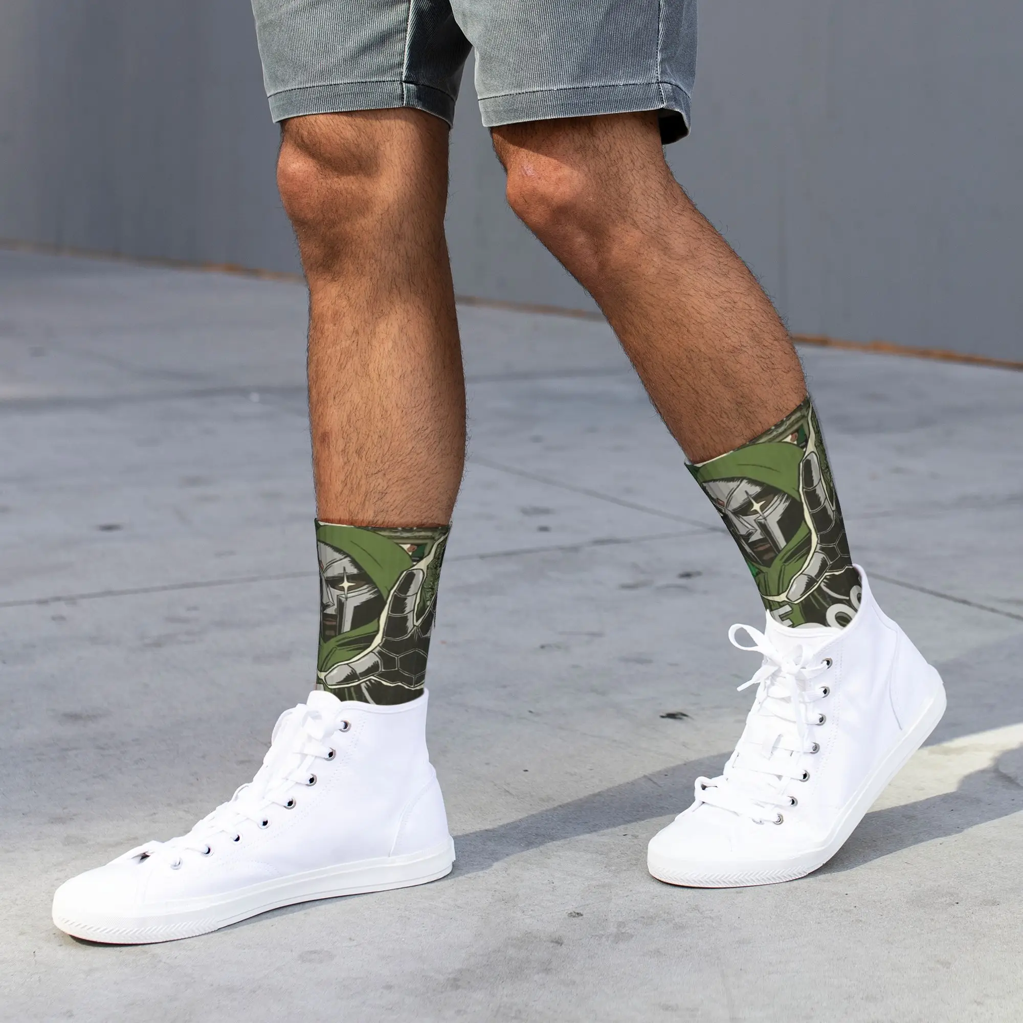 All Seasons Stockings American Rapper MF Doom Mad Villain Music Artist Sport Socks Casual Middle Tube Socks for Men Women