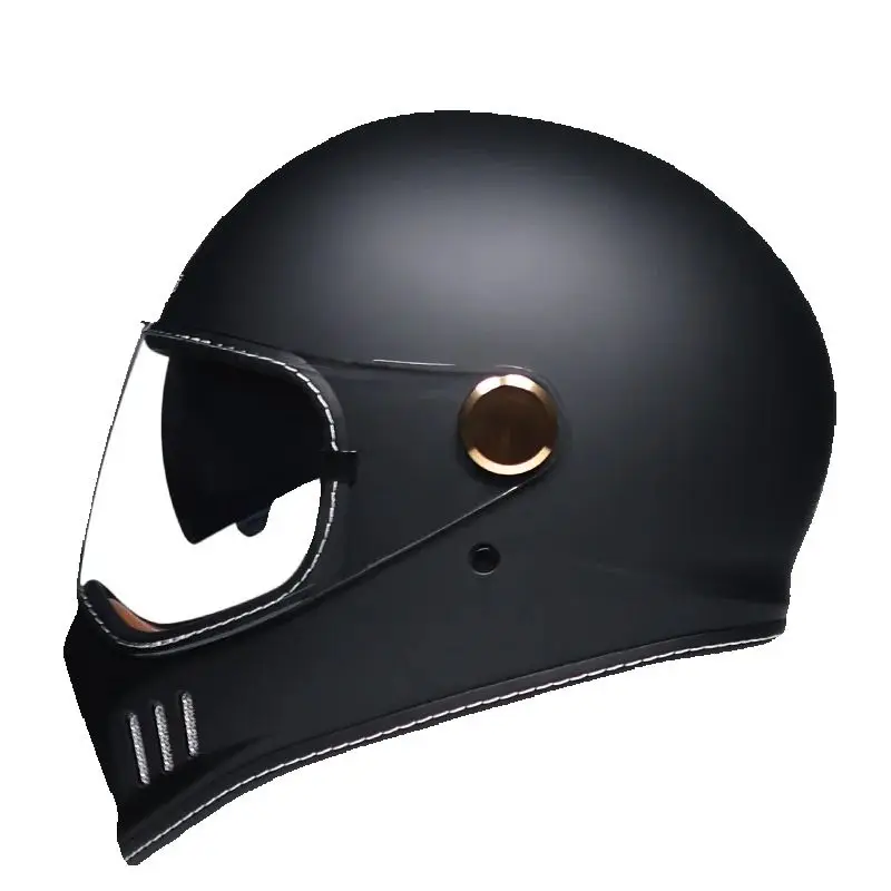 

Retro Full Helmet Motorcycle Helmet Summer Motorcycle Electric Bike Four Seasons 3C Men's and Women's Motorcycle Running Helmet