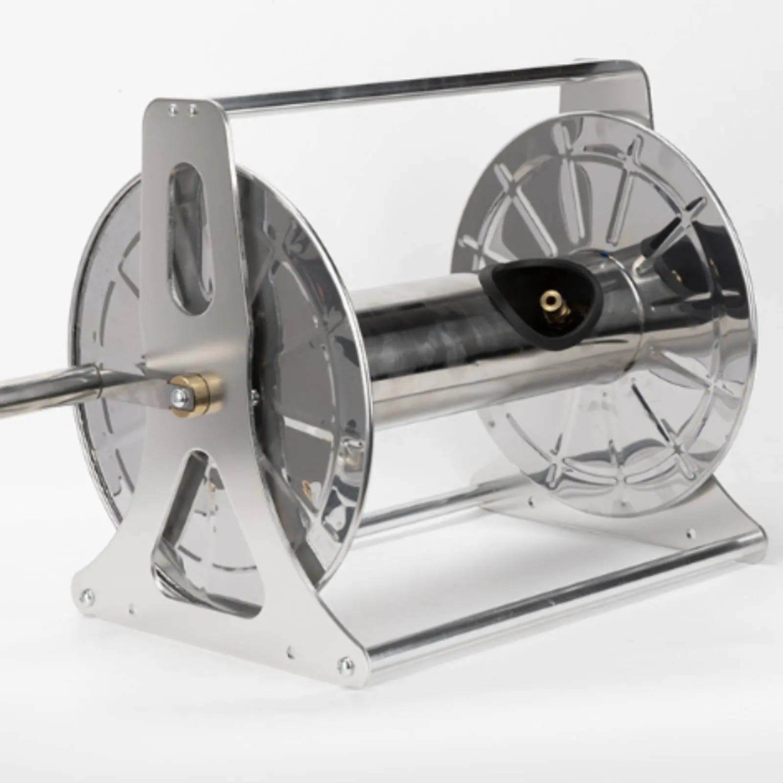 

Stainless Steel Hose Reel Carrier Large Capacity Garden Hose Reel Carrier Rust-Resistant Leak Proof for Yard