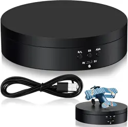 360 Degree Motorized Rotating Turntable Display Stand with USB Power Cable for Photography Products and Shows