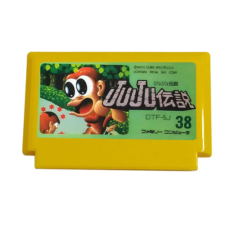 ตลับเกม JUJU 8บิตสำหรับคอนโซลเกม60 PIN TV เวอร์ชั่นญี่ปุ่น
