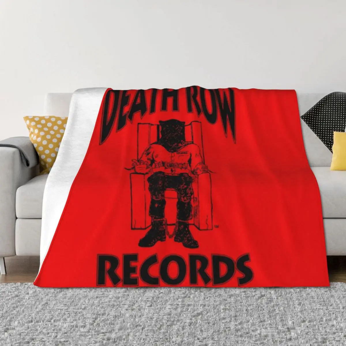

death row-records ruge merch Throw Blanket Decorative Throw Tourist Blankets For Bed Blankets