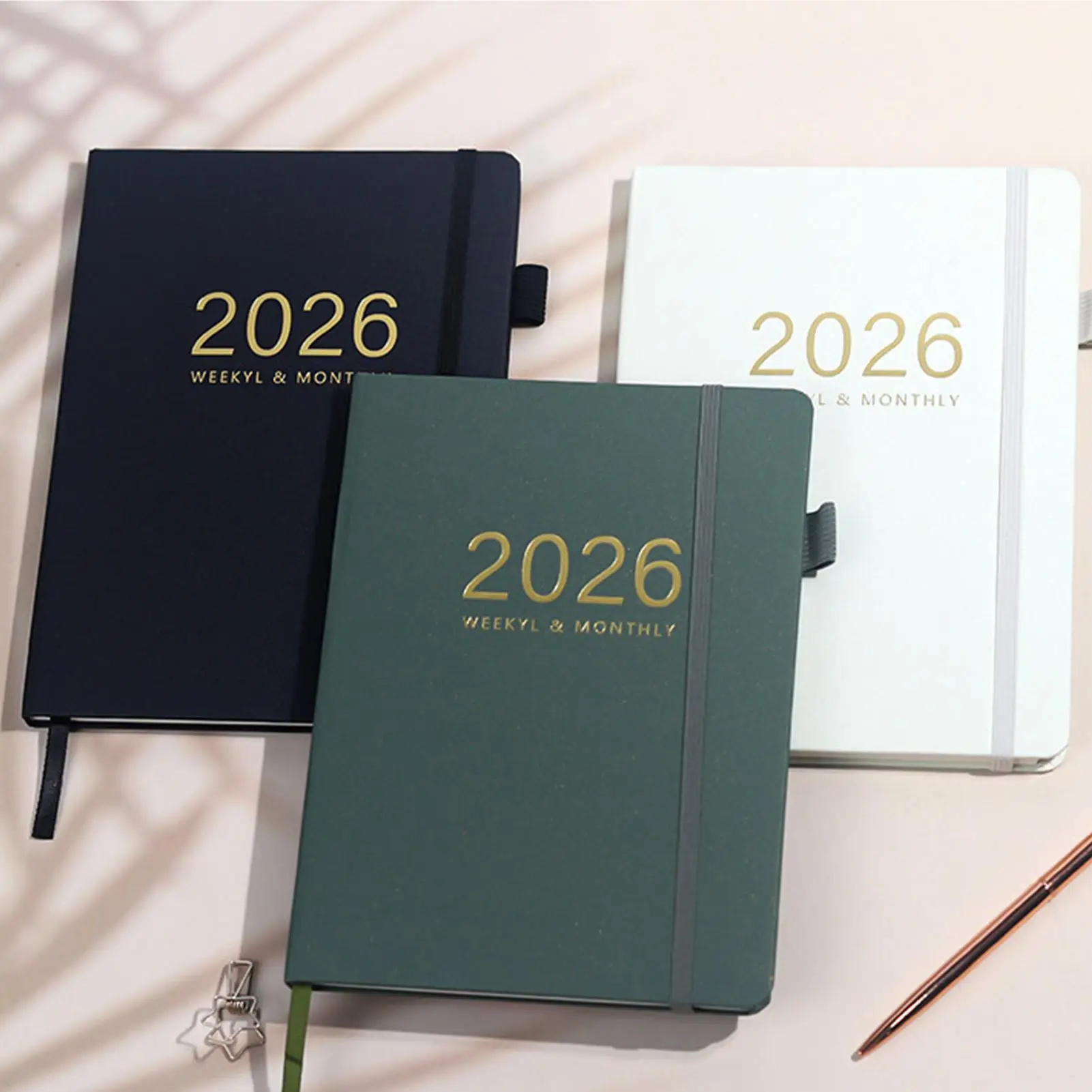 مجلة دفتر 2026 مجلة للكتابة 144 ورقة دفتر بغلاف مقوى A5 التقويم للسفر كلية التخرج الأعمال المنزلية
