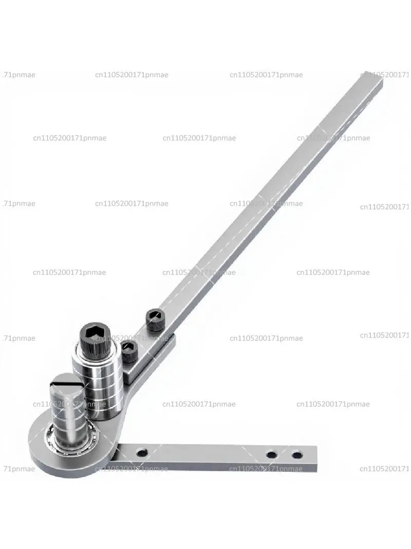 Manual Flat Bar and Copper Bender 90 Degree Angle Tool for Steel Plate Brass, Hand Operated Bending Machine 0-4mm Capacity