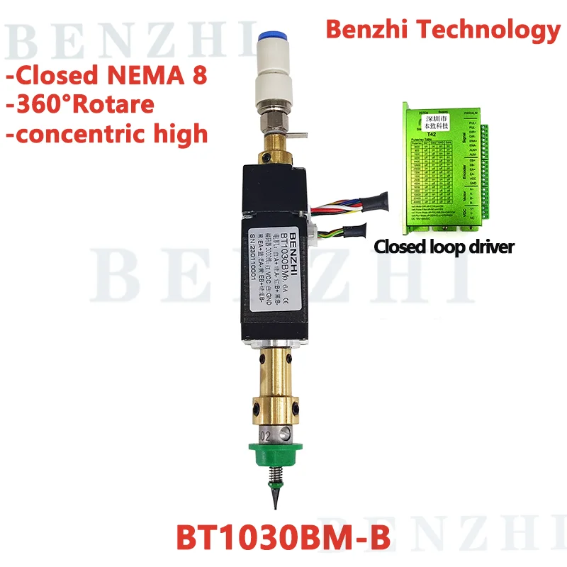 BT1030BM SMT HEAD Closed Nema8 hollow shaft stepper for pick place head SMT DIY mountor 5mm special connector nozzle