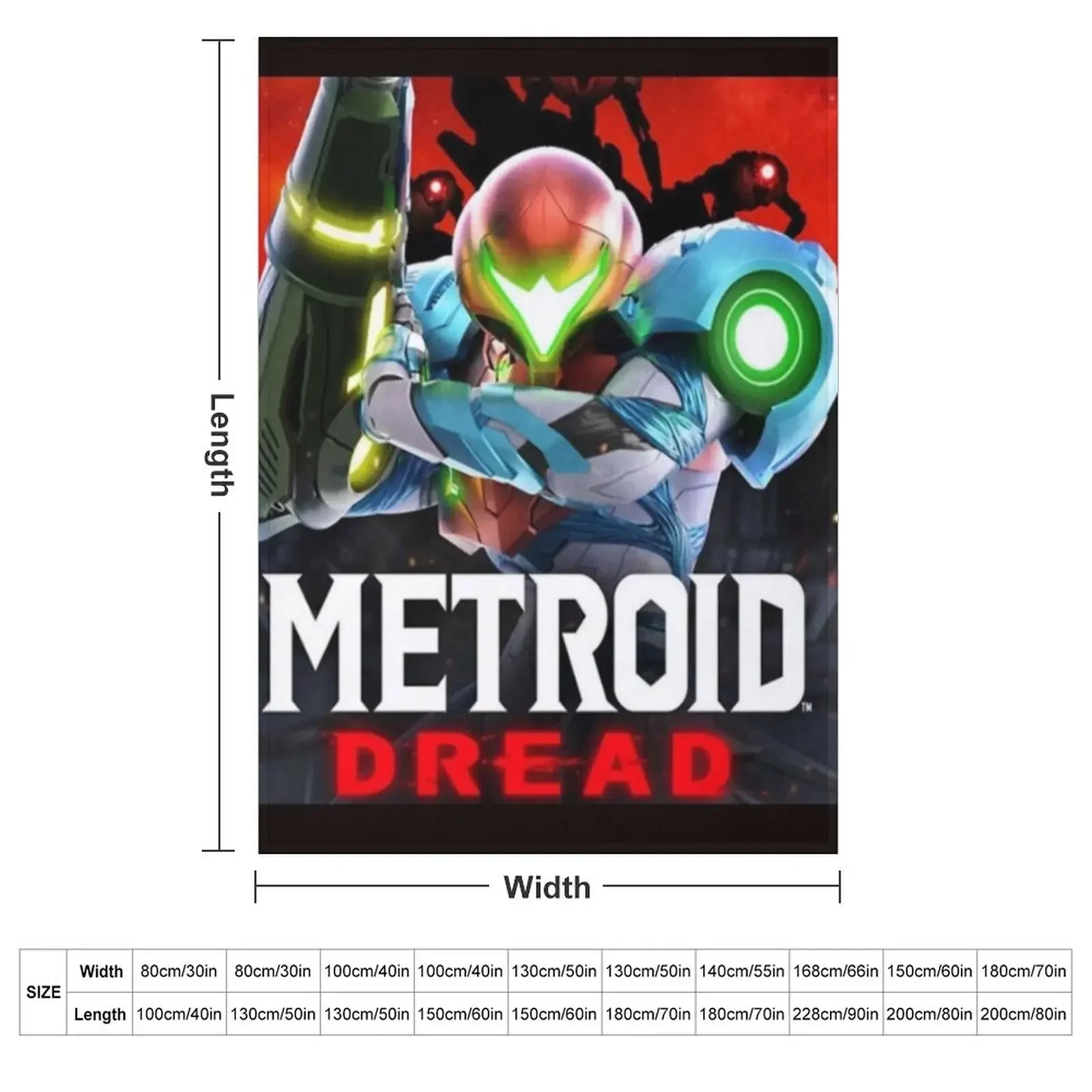 Metroid Dread T Shirts / T-Shirt Throw Blanket couch cozy soft plush fuzzy picnic outdoor blanket