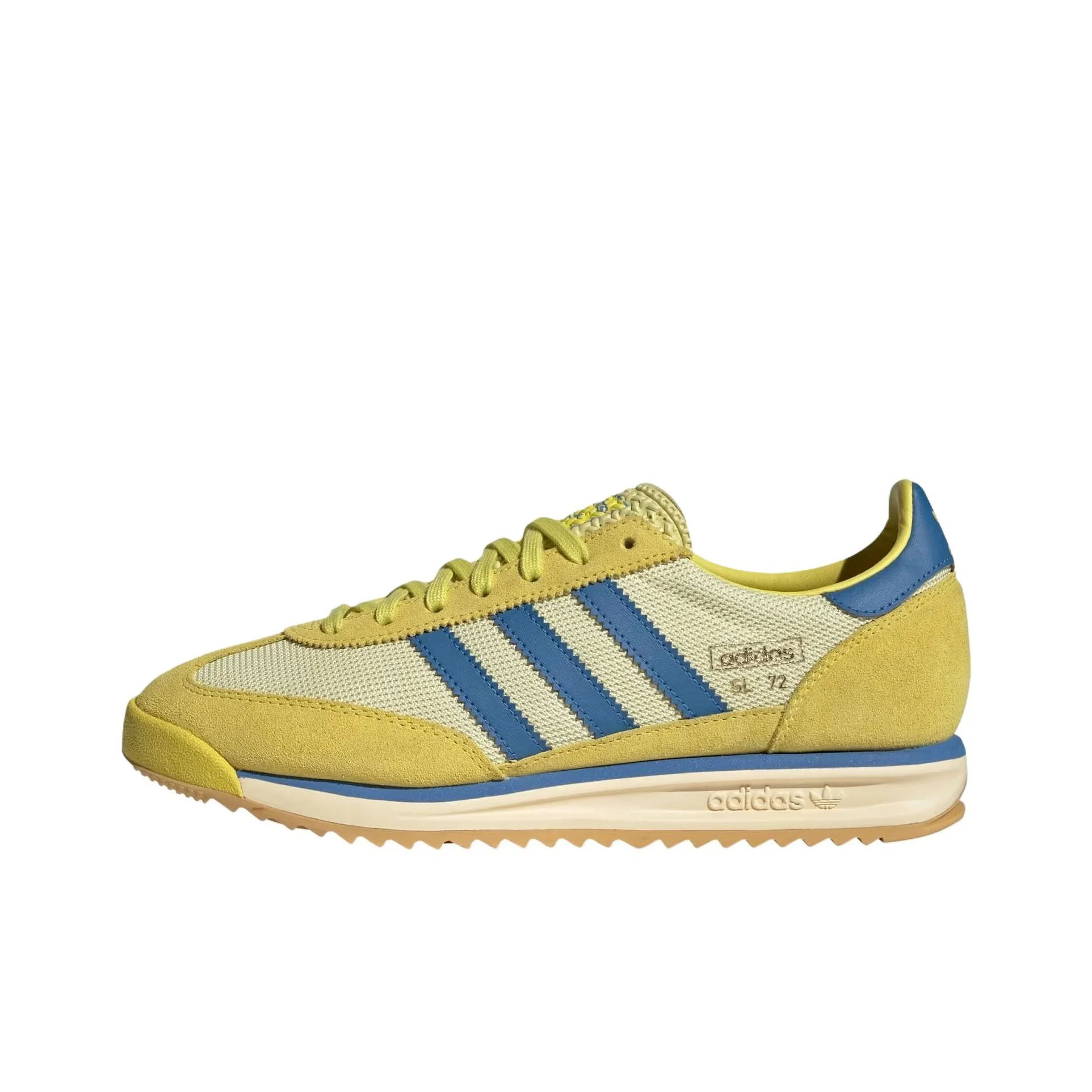 Adidas Originals SL 72 RS Casual Shoes Men's Low Top Pure Sulfur/Focus Blue/Pink Yellow JH5101
