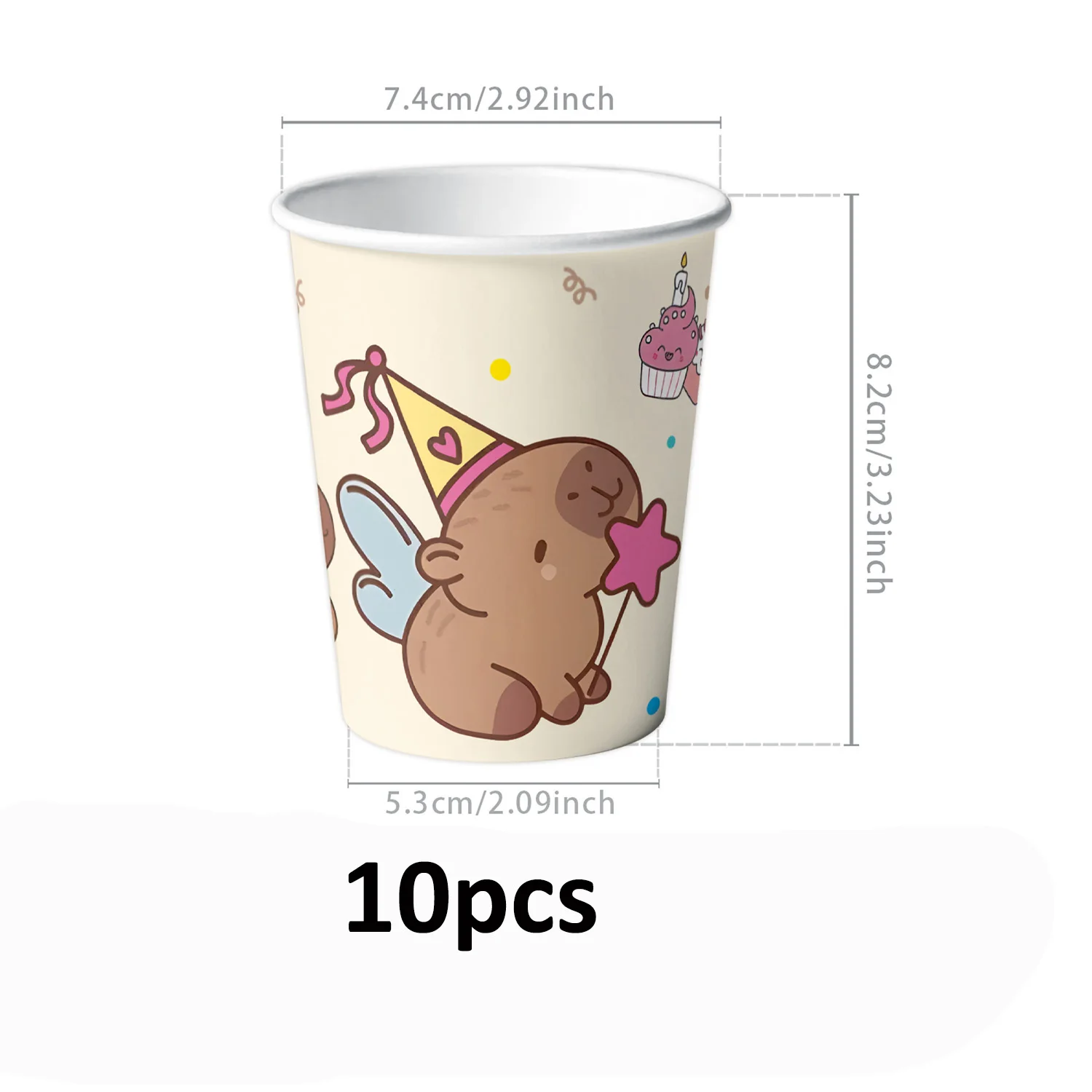 Capybara Geburtstagsdekoration Tischware Tischdecke Teller Servietten Einladungskarten Ballons Poster Baby-Shower Geburtstagsparty Zubehör – Detail 7