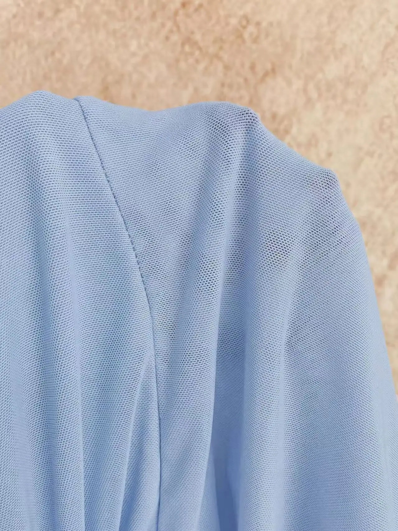 Damen-Camisole mit asymmetrischem Kragen und Muschelverzierung, geeignet für Strandurlaub, Sommer, Frühling, Valentinstag – Detail 6
