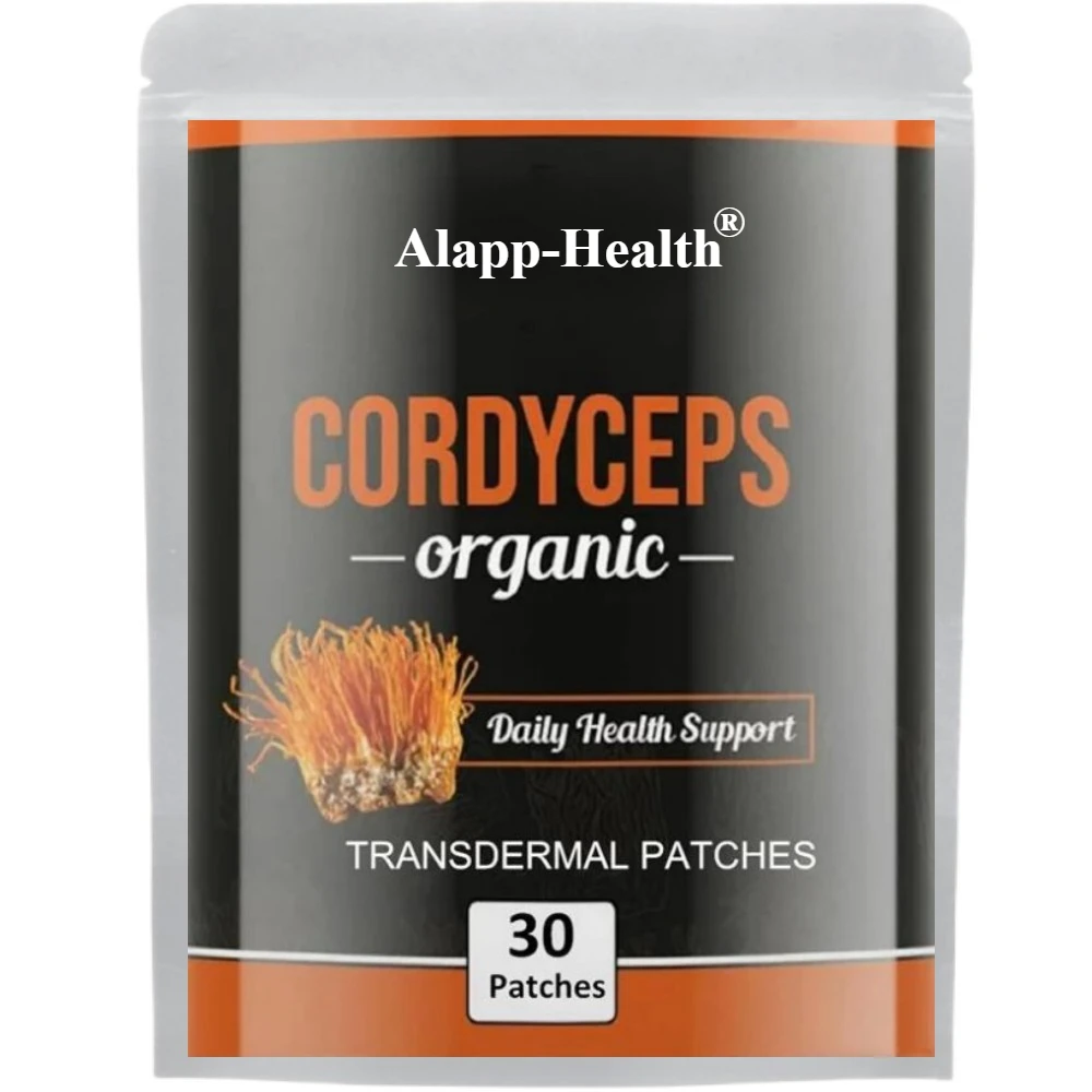 Cordyceps Mushroom Transdermal Patches Energy & Stamina Support-30 Patches One Month Supply