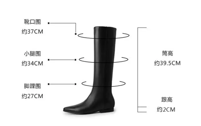 Fall Women Brown Black Army Green Suede Genuine Leather Small Square Toe Flat Tube Slip On Knee High Boots Size 33 Long Botas