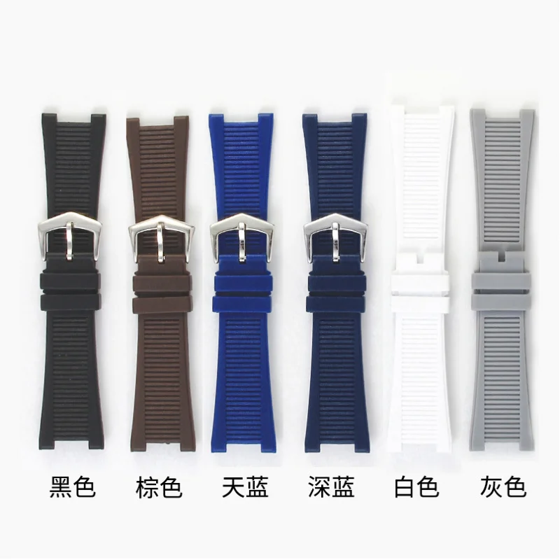 Silicone Watch Strap for Patek Philippe 5711 5712G Watchband Special Interface Bracelet Accessories 25mm*13mm Men
