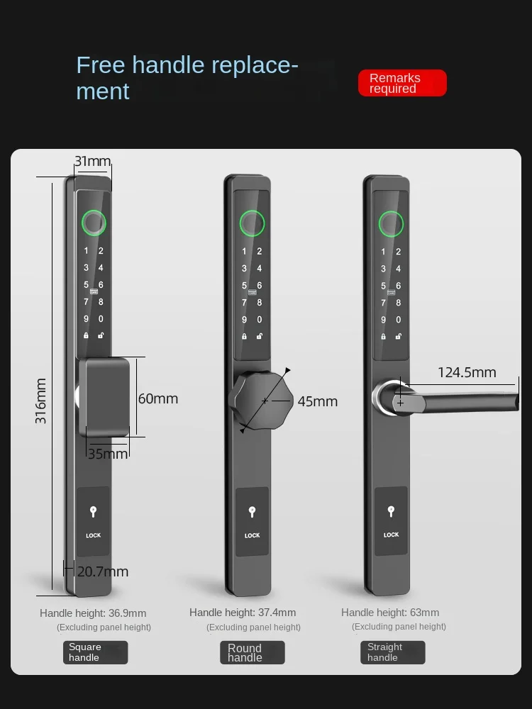 Waterproof aluminum alloy sliding door narrow side broken bridge aluminum fingerprint lock