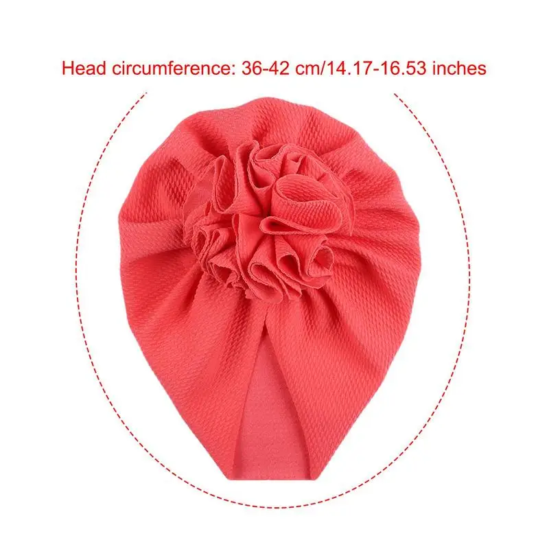 Turbante de algodão macio e elástico para recém-nascidos, Girassol Headwraps para bebês, Top Knot Turbante para meninas, Chapéu hospitalar para crianças