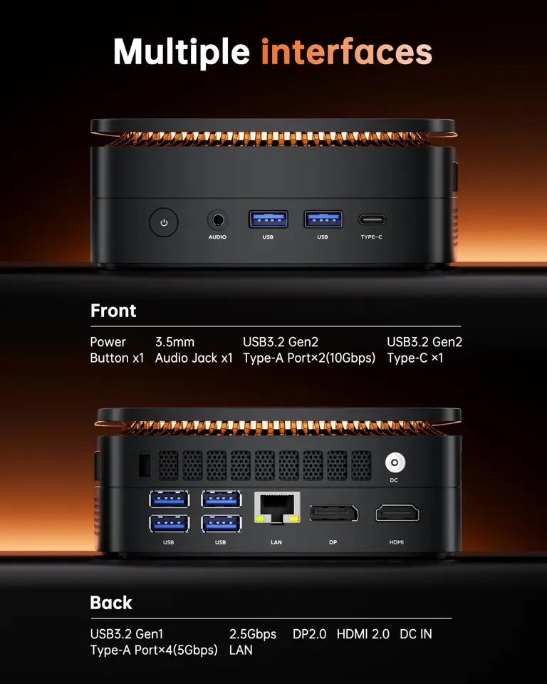 ACEMAGIC Mini PC Ryzen 7 7735HS 16GB 512GB