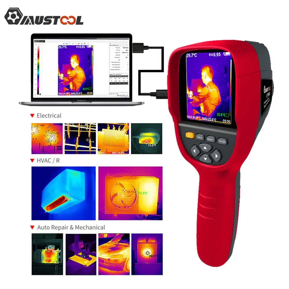 MUSTOOL ET692D 320*240 อินฟราเรดถ่ายภาพความร้อน-20 ~ 350 กล้องความร้อน 3.2 นิ้ว Full View เครื่องทําความร้อนใต้พื้นตรวจสอบไฟฟ้า