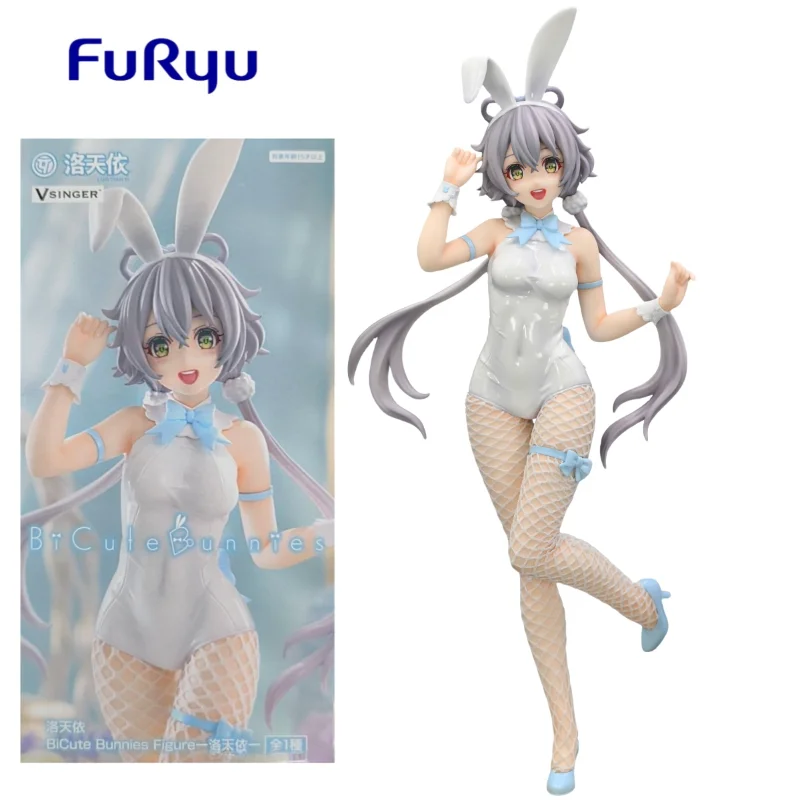 

В наличии оригинальная фигурка FuRyu Vsinger Luo Tianyi Bunny Girl BiCute Bunnies, аниме-фигурка, кукла, украшения, модель, коллекция