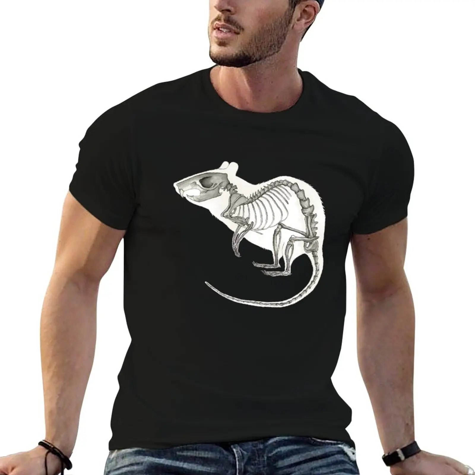 

Rat Skeleton: Animal Anatomy T-Shirt t shirts for man graphic tees man t shirt luxury T-Shirt
