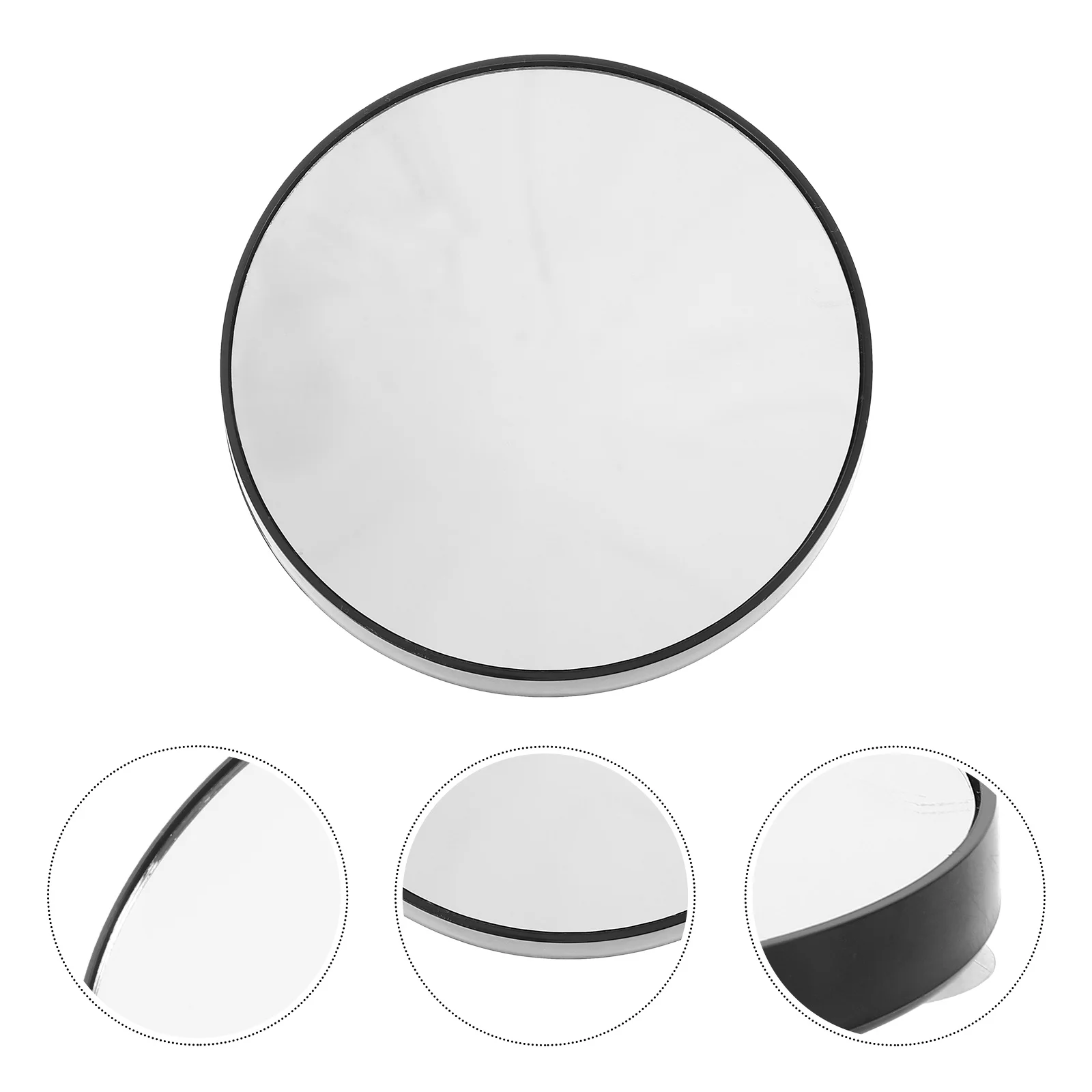 8.8cm 10X Magnifying Suction Cup Makeup Mirror Compact Round Travel Bathroom Tool for Shaving and Detailing