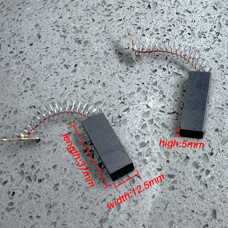 Carbon Brush Motor Drum Washer Replacement Parts 5*12.5*37mm