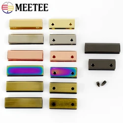 5-20Pcs 32mm Metal Bag Buckles Corner Screws Clip Clasp Edge Protect Buckle Strap Belt Cover Tail Clips Stopper DIY Accessories