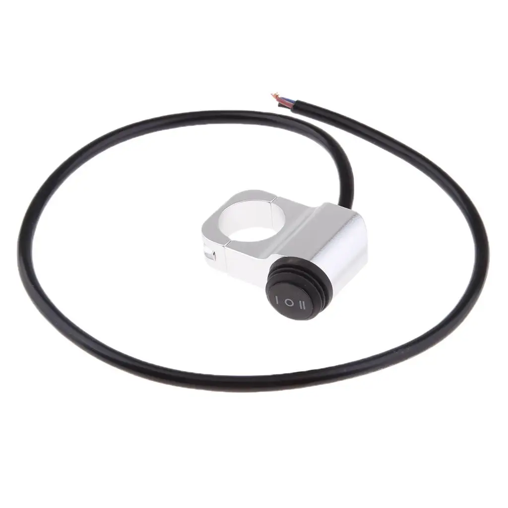 Handlebar Headlight on Off on Switch Aluminum Alloy Waterproof for 25mm 