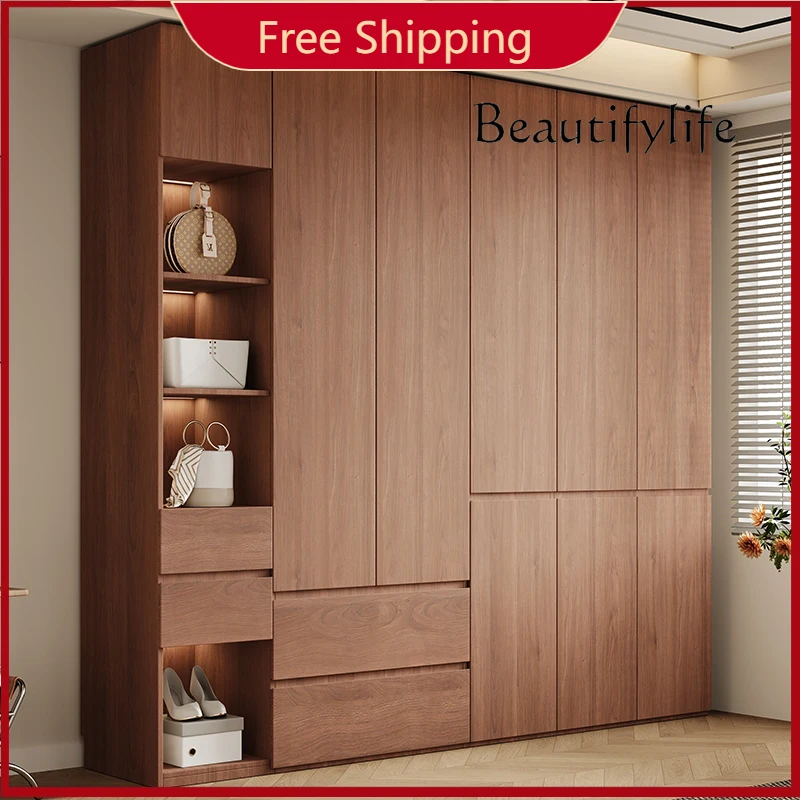 

AX Luxury Wooden Closet Wardrobes Storage Drawers Antique Open Bedroom Wardrobes Home Door Armario Armable De Ropa Furniture