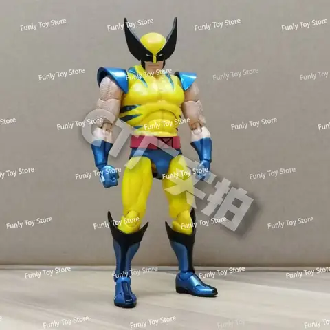 I lager Ct Toys Wolverine Mafex 096 Figur 138 Brun Comic Ver X-Men SHF Anime Actionfigur Figur Modell Anpassade Gåvor Leksaker 10 best sales Ali-leksaker - №10
