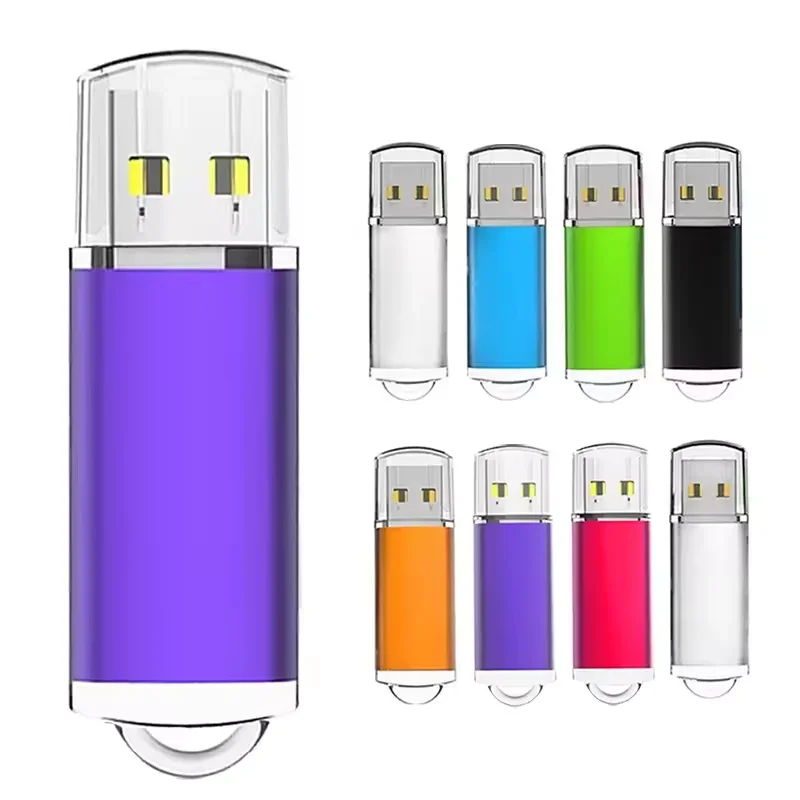 شعار مخصص محرك فلاش USB معدني 128G 64GB 32G عالية السرعة 16GB 8GB 4G ذاكرة فلاش USB عصا القلم محرك 128mb 512mb PenDrive 2.0