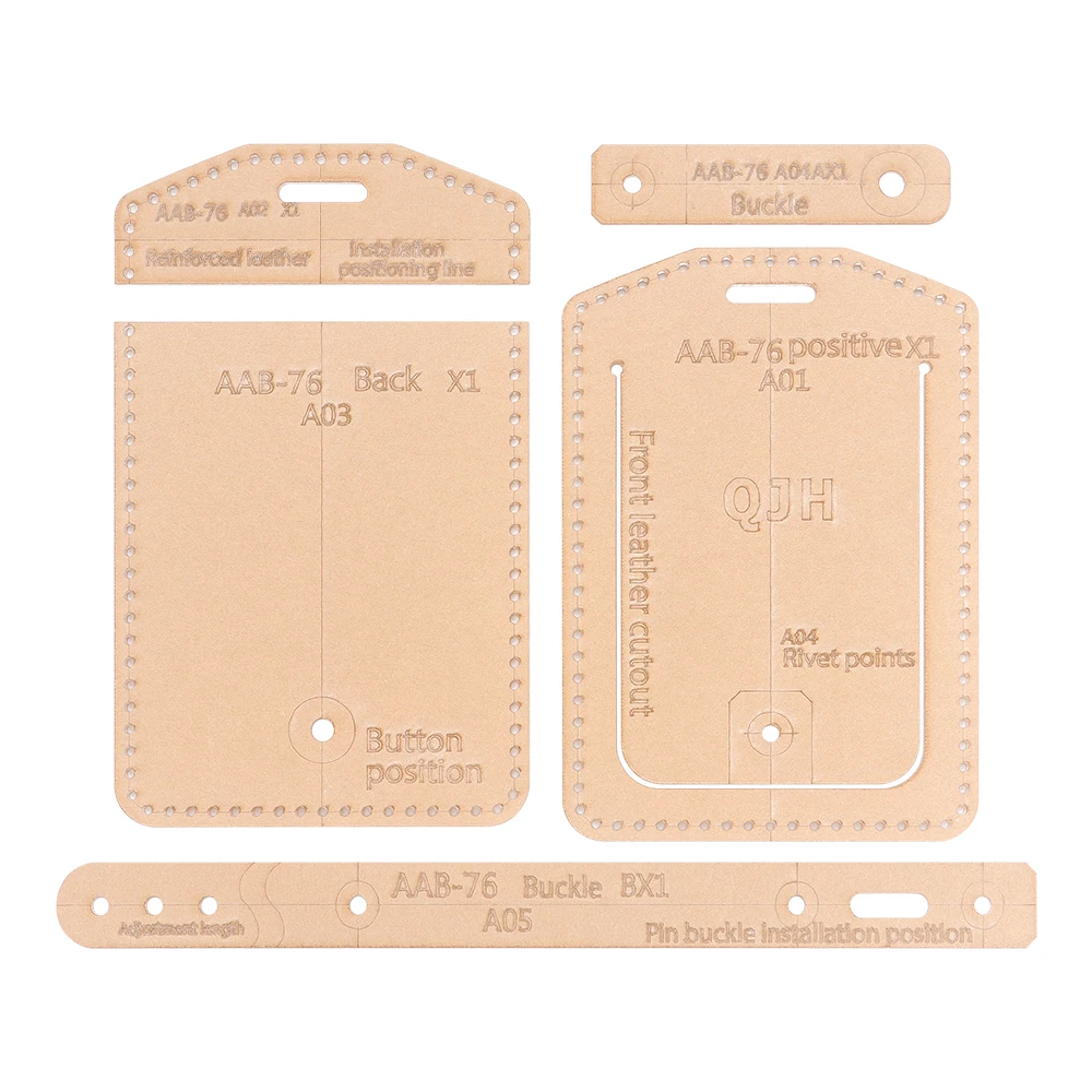 DIY Kaartentas Sjablonen, Acry - Leatherwork Templates recensie en prijs