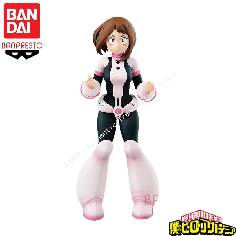 متوفر في المخزون الأصلي بانداي بانبريستو بطلي الأكاديمية Ochaco Uraraka شخصيات أنيمي لعبة مجسمة هدية عيد ميلاد المرآب