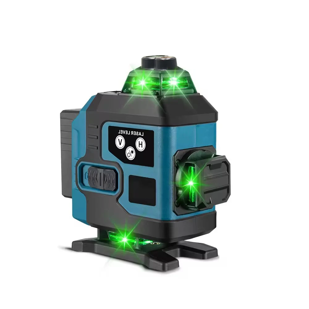High Precision Tripod Laser Level 360 Degree Rotary 16 Lines 30m Green Beam Laser Level