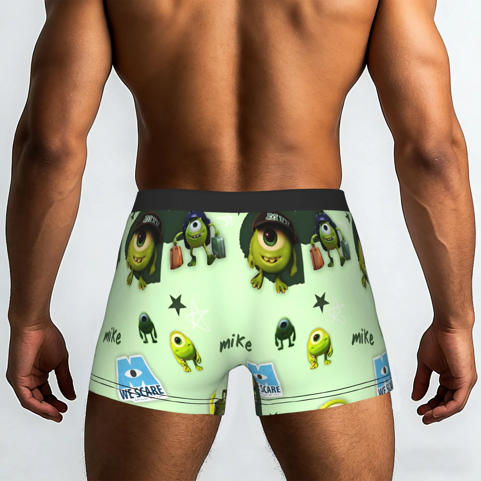 Custom Fashion M-Monsters Anime University Boxers Shorts Panties Men's Underpants Breathable  Briefs Underwear