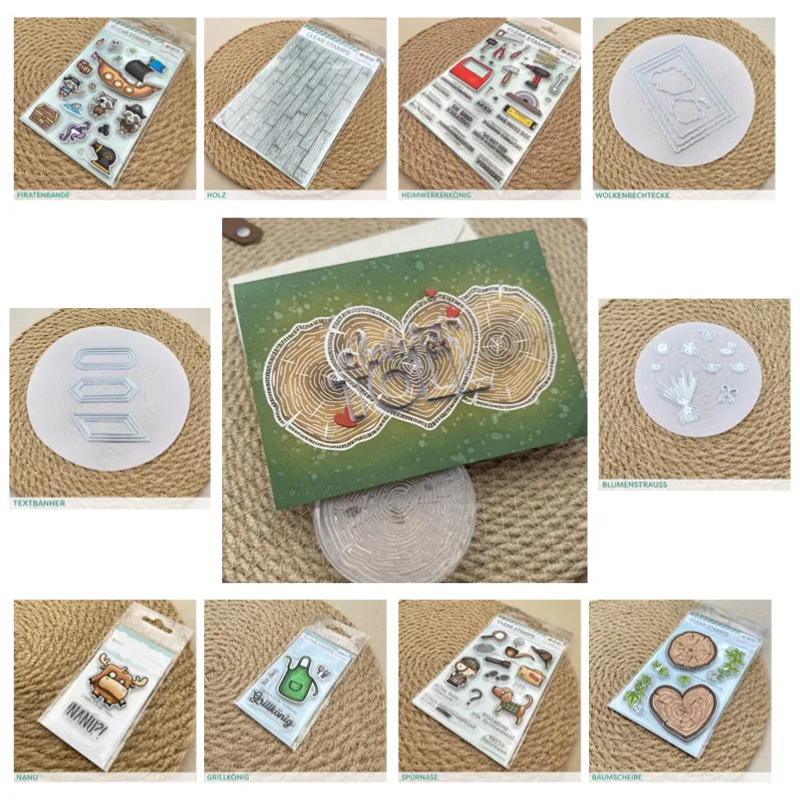 SiliconeBouquet punch wood banner tree Carrot Sleuth Metal Cutting Dies Stamps Scrapbooking Stencil Photo Album Card DIY Paper