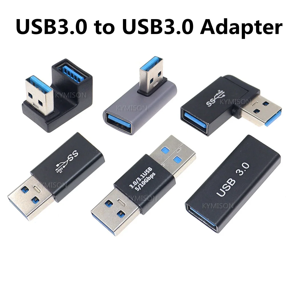 USB 3.0オス-メスアダプターコネクタ、オスからメス、オスメスへのコンバーター、カプラーチェンジャー、pc、ラップトップ、1個に耐久性