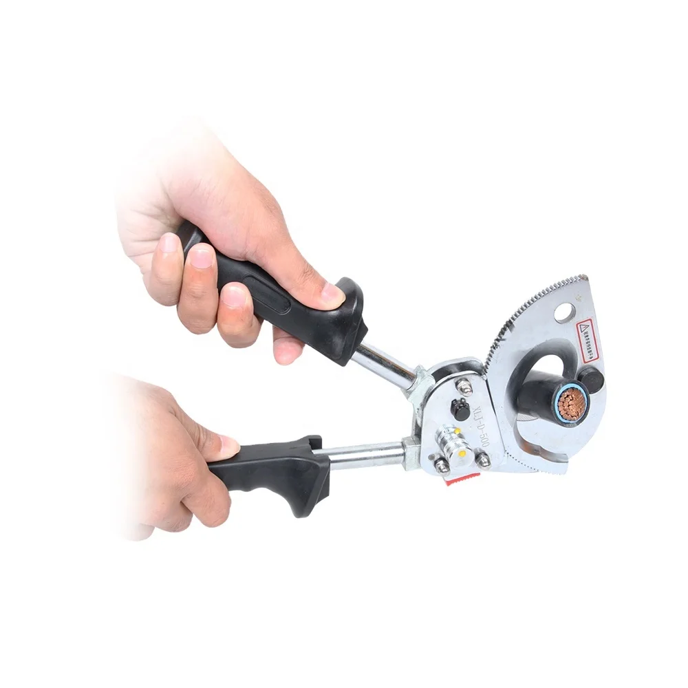 

XLJ-D-500 rod cable cutter with telescopic handle Ratchet wire cutter 500 square mm Hand cutter with telescopic handle 30 mm