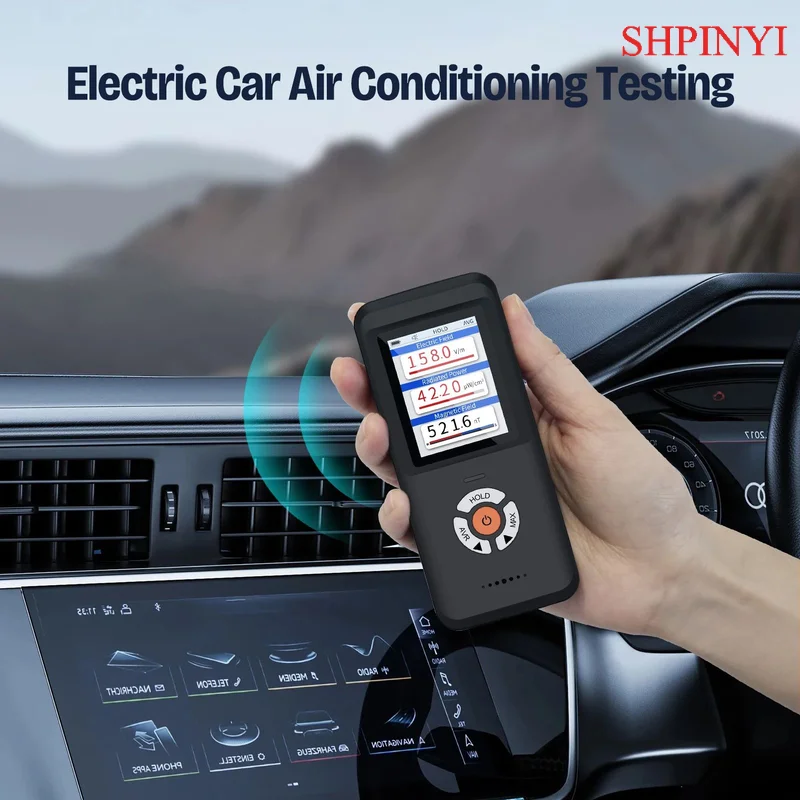 Misuratore EMF, aggiornamento rilevatore di radiazioni di campo elettromagnetico ricaricabile 3 in 1 per inspezioni EF RF MF EMF e caccia ai fantasmi