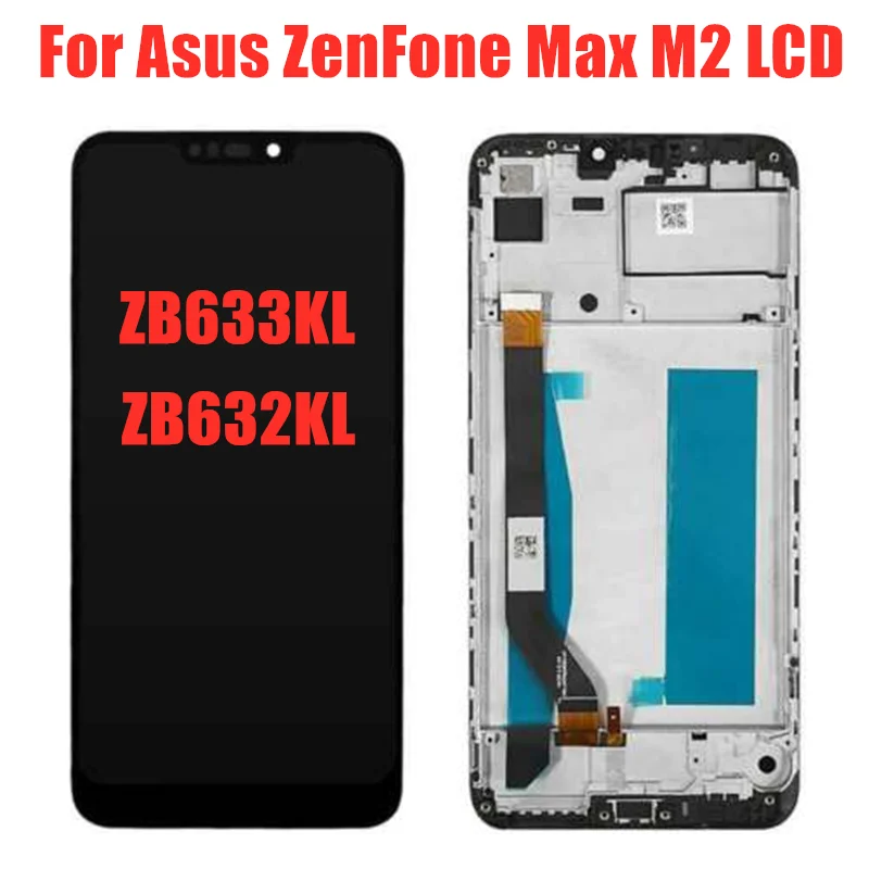 

Для asus Zenfone max m2 ЖК-дисплей + дигитайзер сенсорного экрана в сборе запасные части для Asus Zenfone Max M2 ZB633KL/ZB632KL