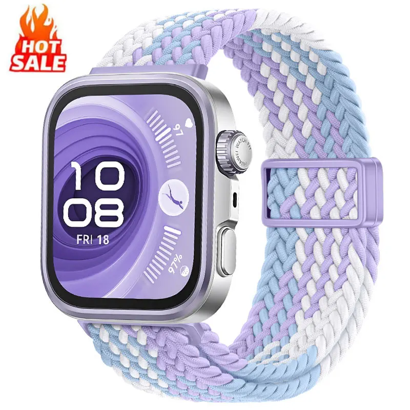 

Tie Dye Nylon Strap For Huawei Fit4pro Magnetic Bracelet Weaves Sport Correa For Huawei Watch Fit3 Fir4 Fit4pro Band Accessories