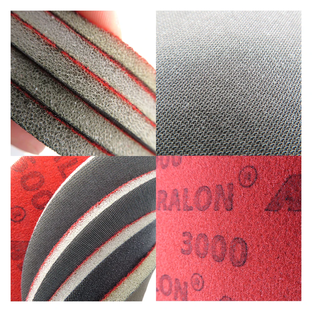 Mirka Abralon 6 Inch Sponge Sangding Disc 8A-241 Foam Hook and Loop Round Sandpaper 180-4000 Grit 150mm Elastic Polishing