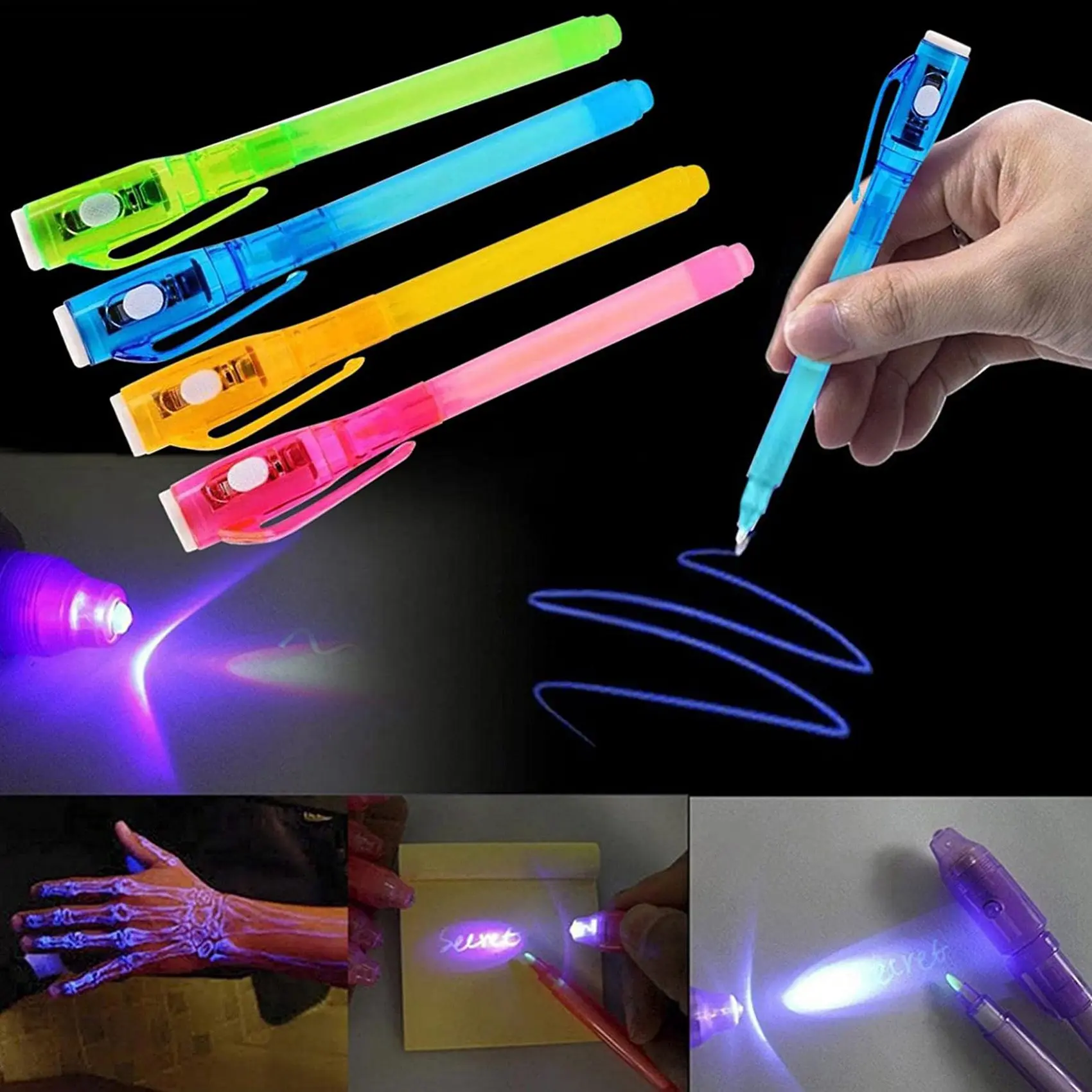 Caneta Invisível Graffiti para Pinturas e Ovos de Páscoa 4pcs