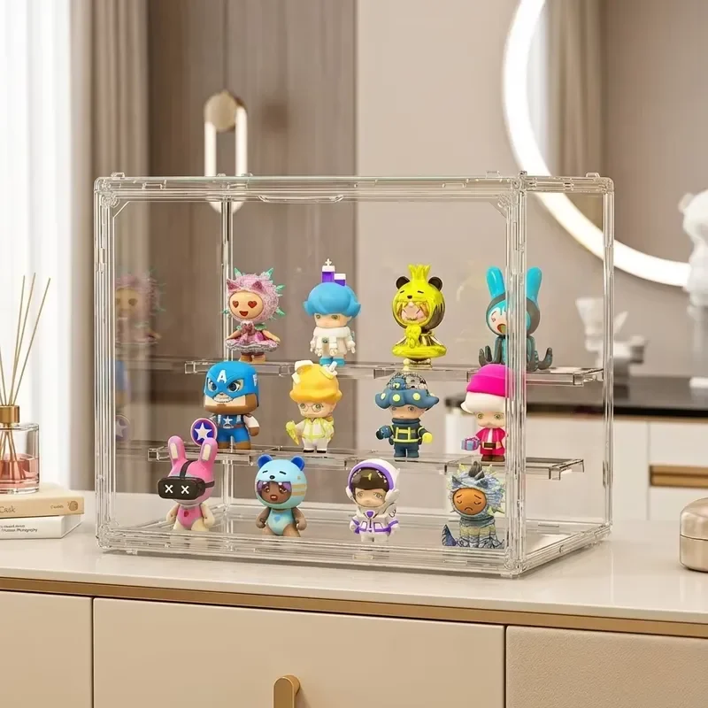 Acrylic Organizer for Collectible Figure and Blind Box Toy Large-Capacity High Definition Transparent Miniature Display