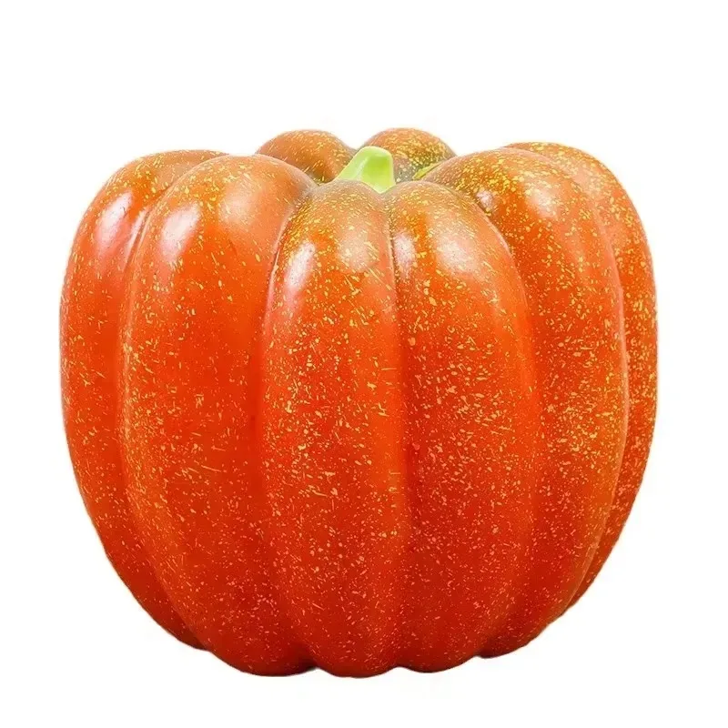 7-Piece foam artificial pumpkin, lightweight pumpkin decorations, suitable for Halloween, Thanksgiving, Harvest Festival,