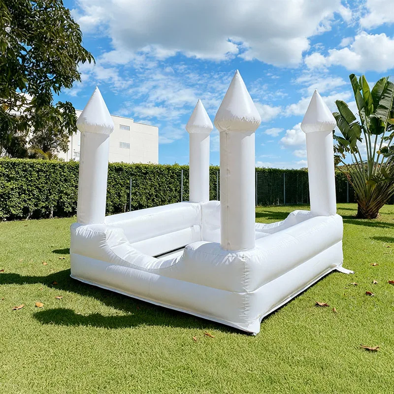 บ้านลมเด็กเล็กแบบเป่าลม, บ้านเด้งดึ๋งสีขาวสำหรับเด็กวัยหัดเดินทำจาก PVC, บ้านเด้งดึ๋งธีมสายรุ้งสำหรับงานวันเกิด