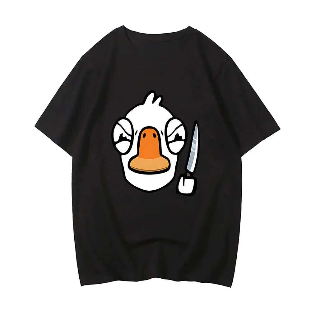 Goose-Goose Duck Knife Cartoon T-shirts MEN Hot Game Strategic Leisure Tshirts 1