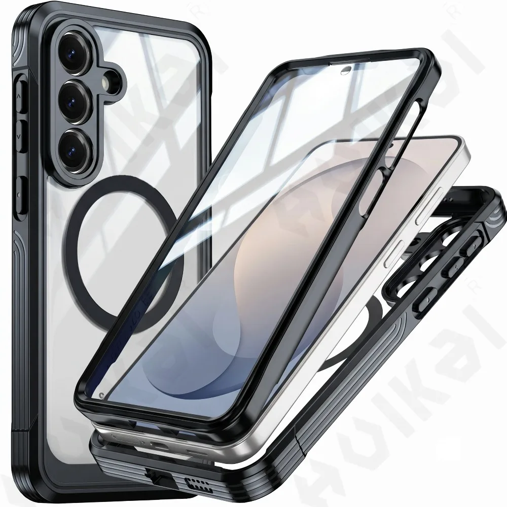 Magnetic Case For Samsung S26 FE Ultra Plus 5G S25  A57 A37 A56 A36 5G Protective Full Body Protective Cover Phone Funda Shell