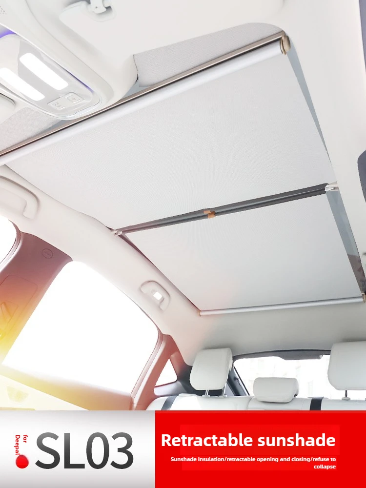

For Changan Deepal SL03 2022-2025 Car Sunroof Telescopic Sunshade Car Roof Shading Panoramic Canopy Baffle Heat Insulation