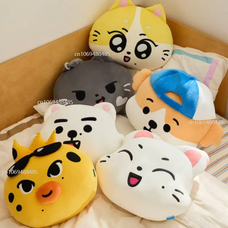 

New 40/50cm JUNGWON Face Pillow Plush Cute JAKE HEESEUNG Jay Cos Animal Big Head Stuffed Doll Toy For Fans Gift Send On Jun.15th