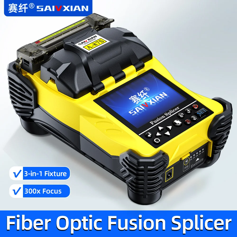 

SAIVXIAN A-87S Сварочный аппарат для оптоволокна, сварочный аппарат для оптического сердечника, многоязычный набор инструментов для оптоволокна FTTH